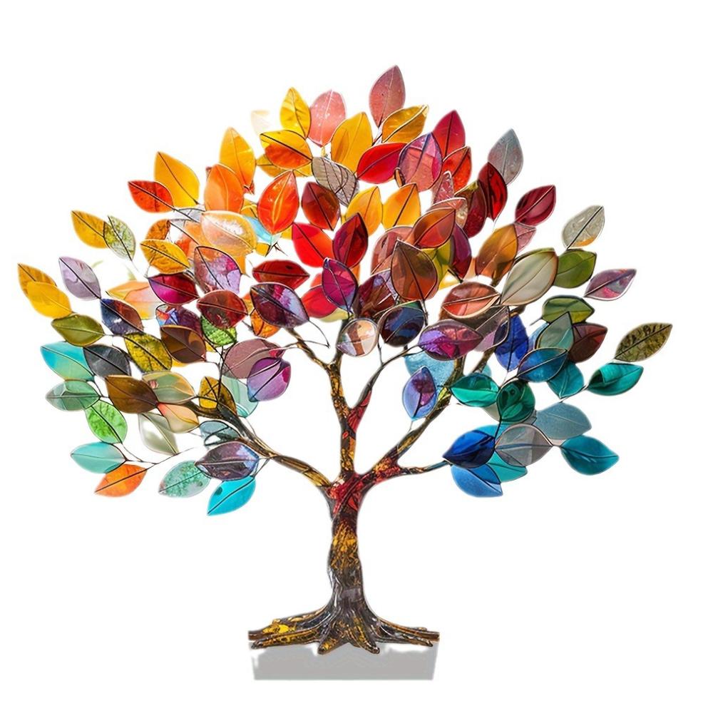 A Tree of Life Acrylic Tabletop Decoration Household Decoration Crafts Waterproof Wear-resistant Desk Counter Small Ornaments