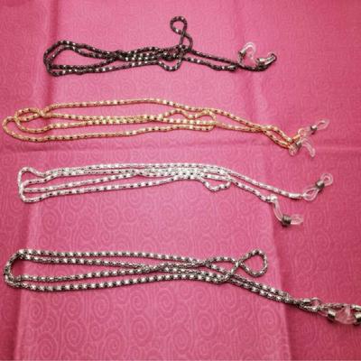 63 см ремешок для солнцезащитных очков, ожерелье, металлический шнур для очков, цепочка для очков для чтения, 4 цвета