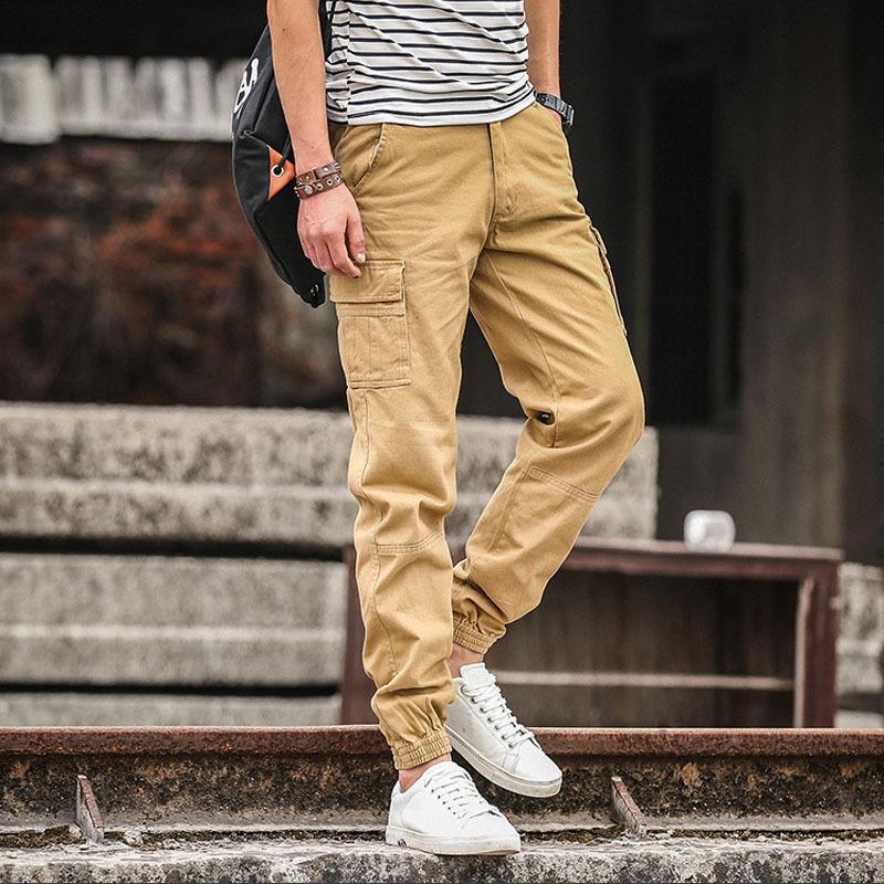 Мужские брюки-джоггеры камуфляжной расцветки с несколькими карманами - Повседневный стиль для улицы, корейский стиль