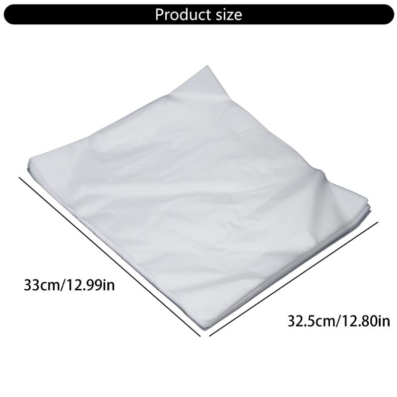 50 Хрустально Чистых Внешних Конвертов для Виниловых Пластинок 12" Защитные Чехлы для Хранения Винила Хранение Пластинок для Обложек LP Альбомов