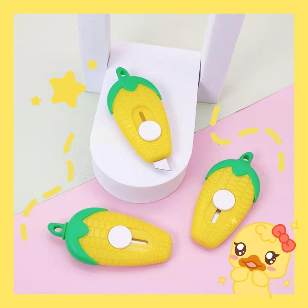 Мини-нож для кукурузы с рисунком из мультфильма - симпатичный студенческий резак для бумаги и лезвие для экспресс-распаковки