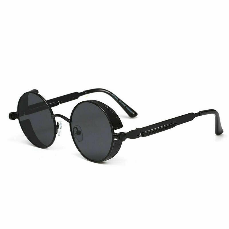 1PC Polarized Steampunk Men's Sunglasses New Design Round UV400 Sunglasses