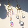 1pc,Crystal Chime Suncatcher,Home Bedrooms Balcony Sun And Moon Prism Decor Pendant