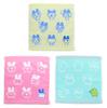 Набор носовых платков Тамагочи Мамеччи Мимиччи Кучипатчи Синий Kamio Япония 3 узора (Жаккард Желтый, Розовый, Зеленый)