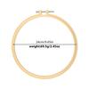 BUDDUR 1PC Plastic Embroidery Hoop Cross-Stitch Frame Hoop Circle Embroidery Shed DIY Handmade Craft Sewing Needwork Supplies