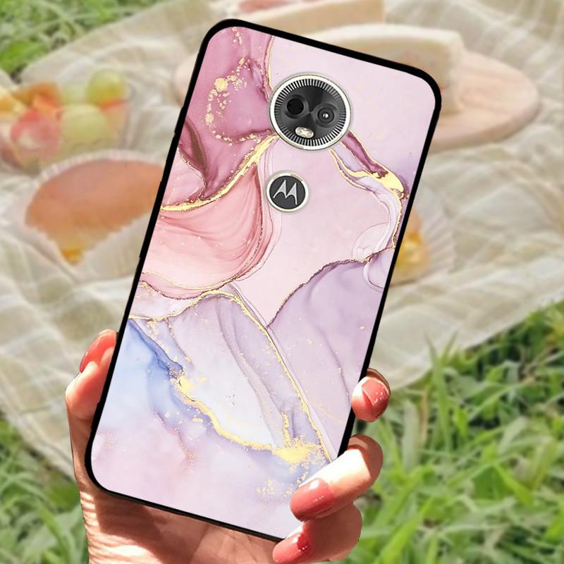 Для Moto E5 / E5 Play EU Чехол Силиконовый Мягкий Ударопрочный ТПУ Задняя Крышка для Motorola Moto E5Plus / E5 Plus Capa E5Play E 5 Мрамор