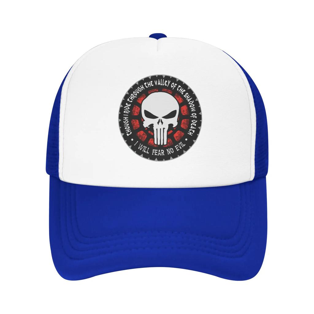 Через Долину Тени Смерти Наказатель Скелет Путешествия Сетчатые Бейсболки Мужские Пляжная Кокетливая Шляпа Хип-Хоп Кепка Тракер
