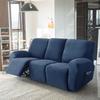1 2 3 Seater Velvet Recliner Sofa Cover Elastic Split All -Inclusive Sofa Slipcovers Lounge Armchair Covers With Side Pocket