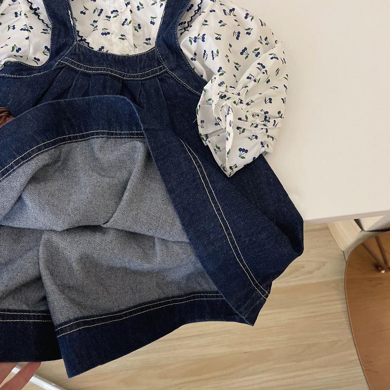 Костюм для девочек, удобная юбка из двух частей