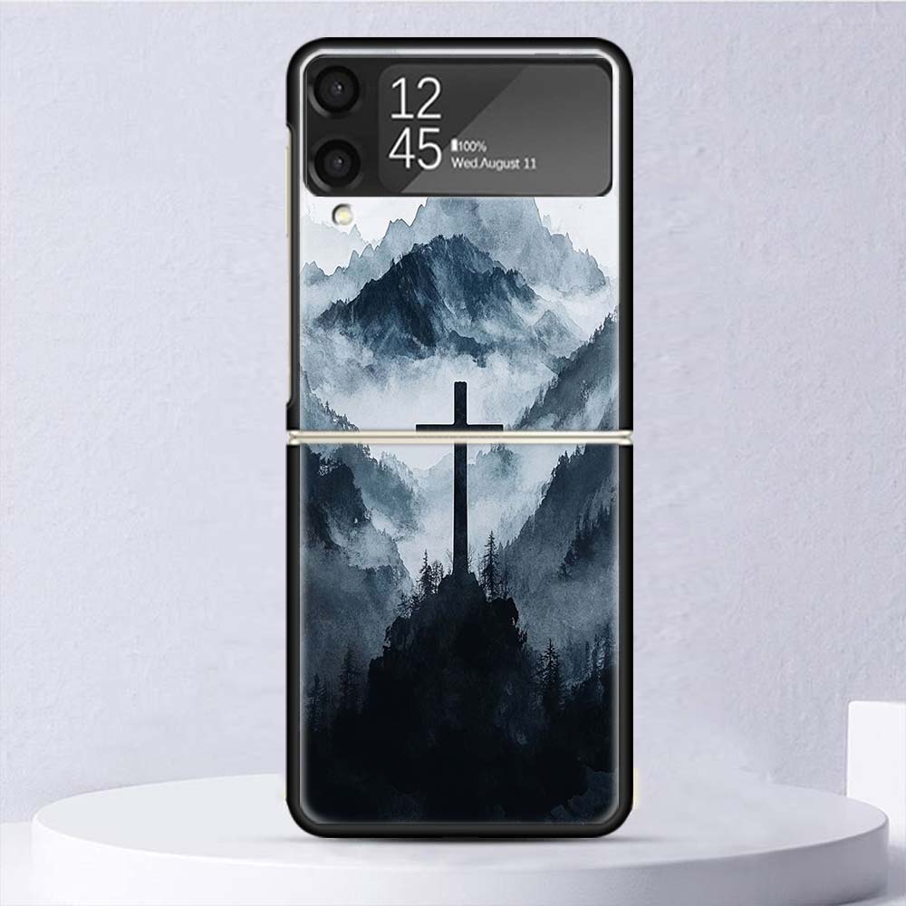 Jesus Bible Shockproof Case For Samsung Galaxy Z Flip 7 6 5 4 3 5G Phone Cover Z Flip3 Flip4 Flip5 Flip6 Flip7 Shell