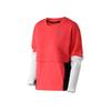 Logo Casual Sport Pullover Sweatshirt Ayollar Toplari Qizil AJ8672-850