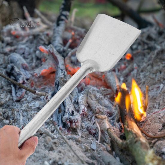 Charcoal Scoop Metal Hand Shovel with Long Handle Stove Ash Shovel Fireplace Trowel for BBQ Pizza Oven Firepit Home Camping Kitchen