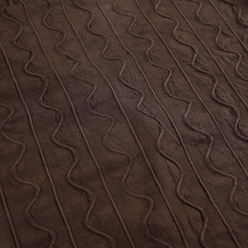 Women Retro Perspective V-neck Hollowed Cardigan T-shirt Tops Fashion Agaric Edge Short Bare Navel Top