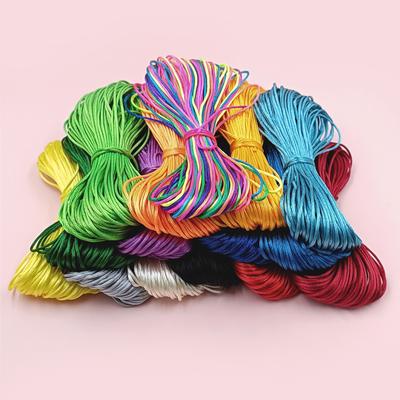 Новые нити для шнура, ювелирные аксессуары, китайский узел, кисточки, шнур для макраме, шамбала, плетеная нить, браслет, 20 м/рулон, 2 мм, поставка