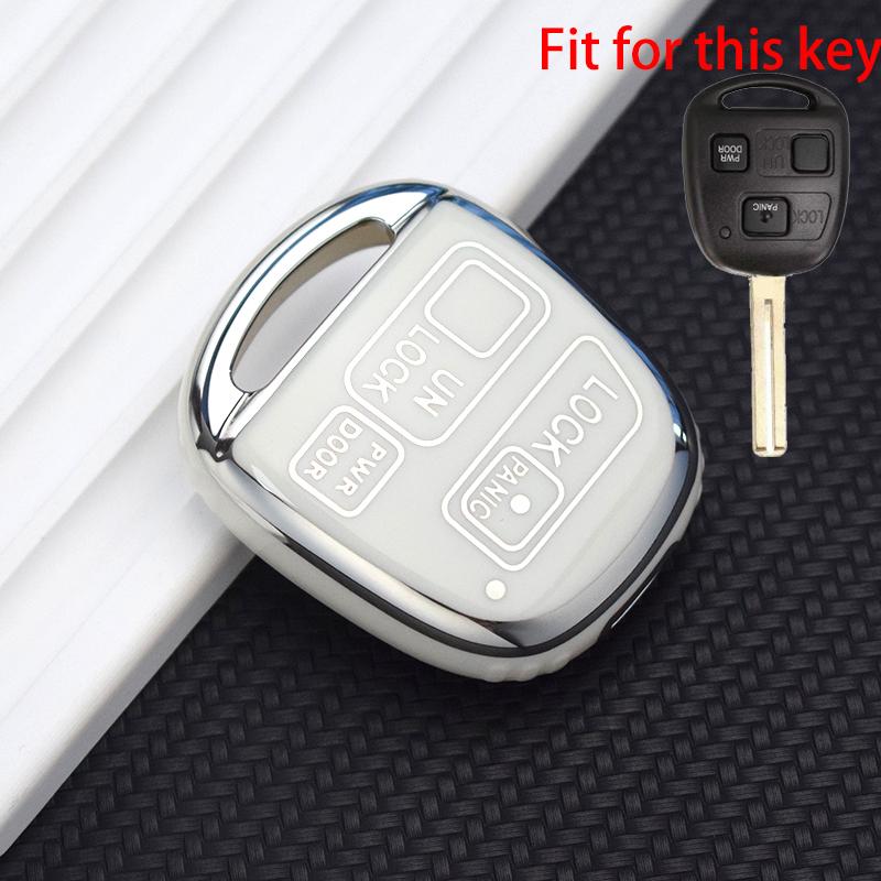 Новый чехол-брелок из ТПУ для Toyota Avensis Yaris Camry 30 RAV4 Land Cruiser 120 Prado Corolla Land Cruiser для Lexus RX 330 Is200