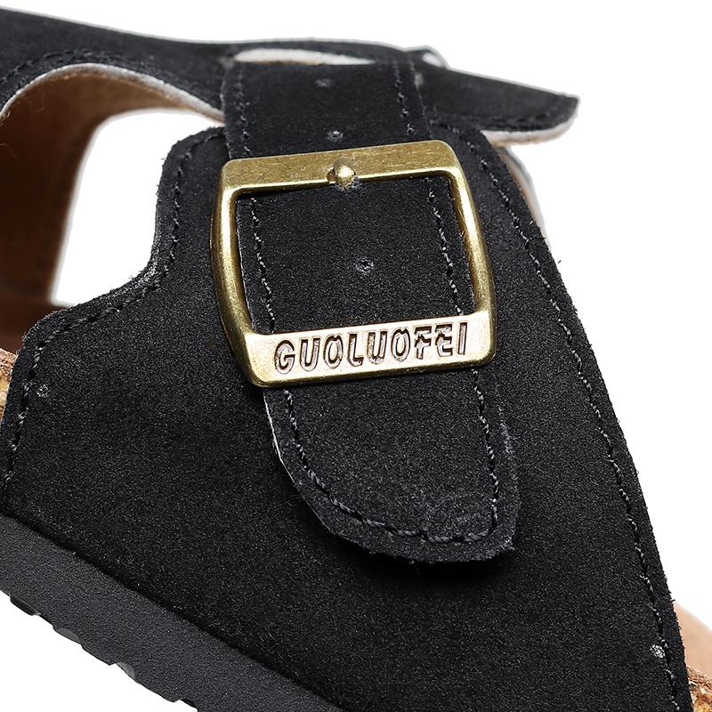 Тапочки мужские летние 2024 года, новый стиль, трендовые тапочки из пробки, нескользящие сандалии, универсальные пляжные тапочки, шлепанцы, большой размер 40-46