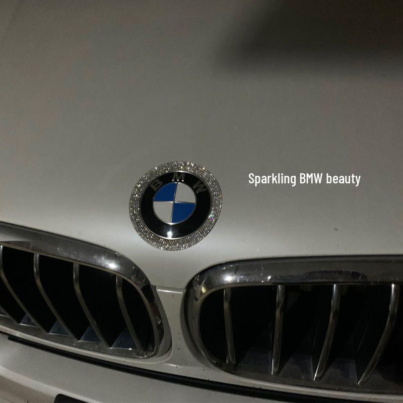 Наклейка на логотип автомобиля со стразами и бриллиантами для BMW 1/3/5 Серии, X1/X2/X3/X5