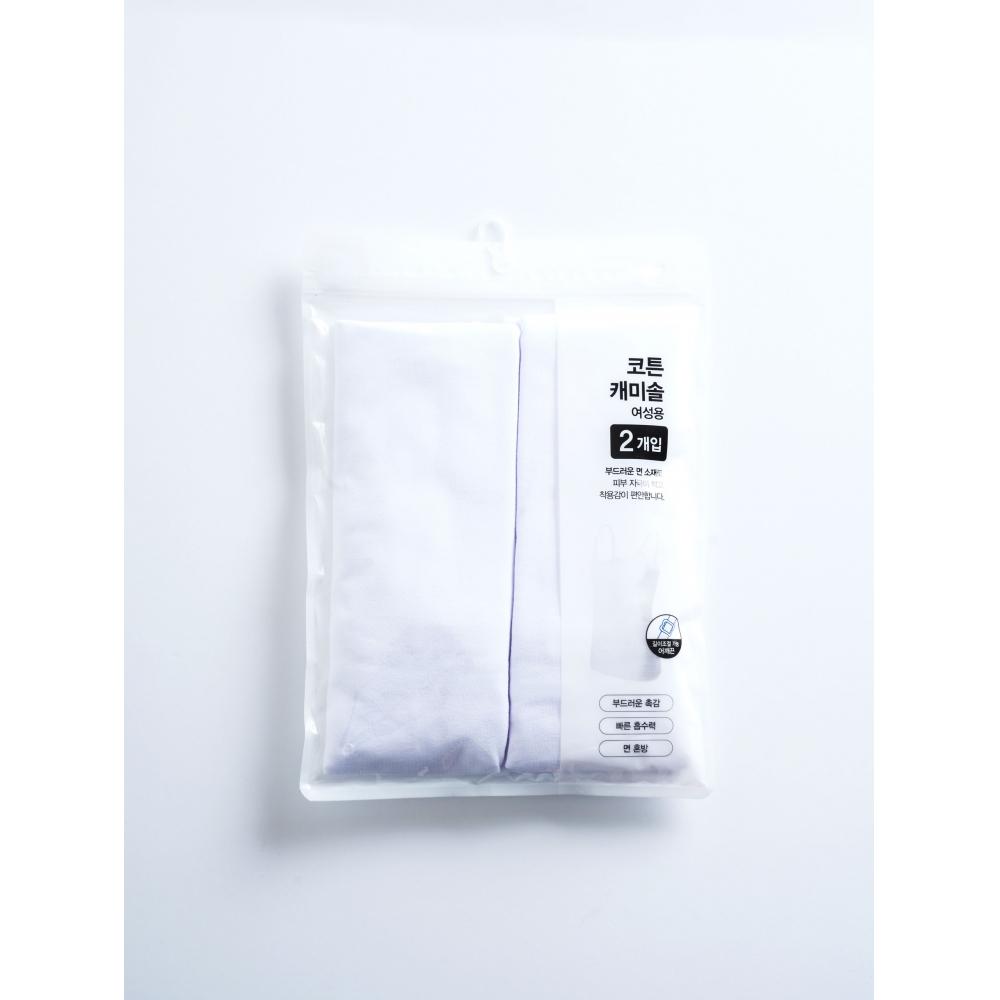 Женская майка DaiSo Cotton S ML, 2 шт., белая