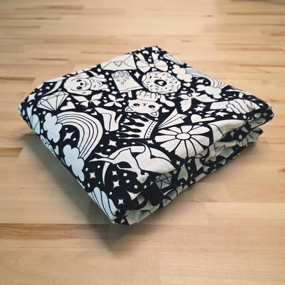 Раскрашиваемое DIY washable одеяло с 12 цветными маркерами, творческое искусство, индивидуально окрашенная ткань с цветами, одеяла для взрослых, для релаксации