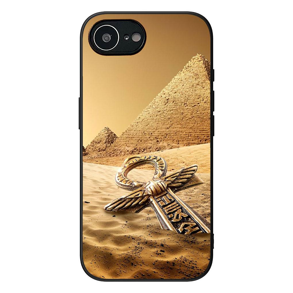 Soft Cover for Apple iPhone 13 12 Mini XS 11 Pro Max 7 8 Plus + XR SE 2022 2020 SE3 Coque Phone Case Egypt Nefertiti Anubis Ankh