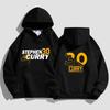Autumn Winter Curry Basketball Hoodie Golden State Warriors Stephen Curry Black Men Women Fleece Warm Hooded Sports Hoodie Top