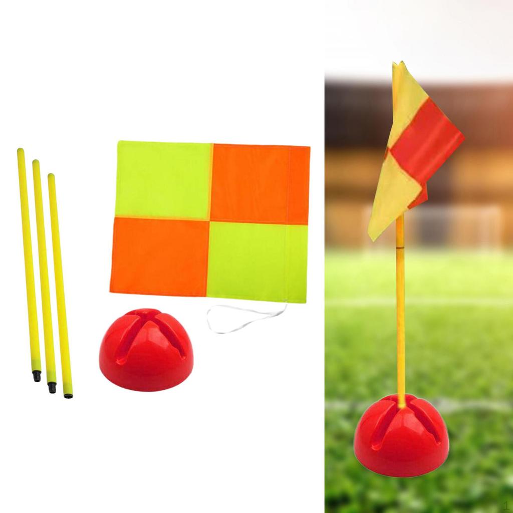 Футбольный уголок с флагом, футбольное поле, игровое оборудование для