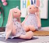 Мягкая игрушка кролик с гибкими ушками, 35 см 45 см 55 см Мягкая игрушка для девочек, младенцев, Мягкая плюшевая игрушка для объятий, Подарок на Рождество