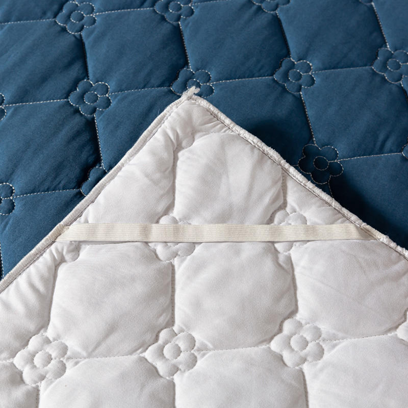 Зимнее стеганое толстое покрывало на резинке простыня с оборками мягкая подкладка для кровати пара двойной матрас чехол постельное белье 150 180x200