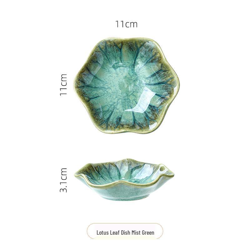 Japanese Retro Ceramic Dipping Dish for Seasoning, Snacks, and Soy Sauce