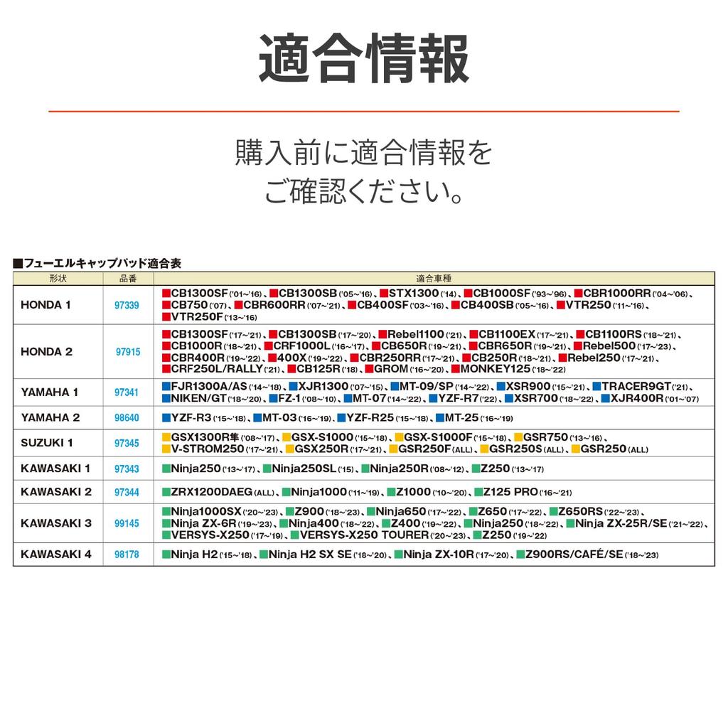 Daytona 99145 Kawasaki 3 (Ninja ZX-25R) Motorcycle Anti-Scratch Seal Tank Cap Pad Potting Type Carbon Tone