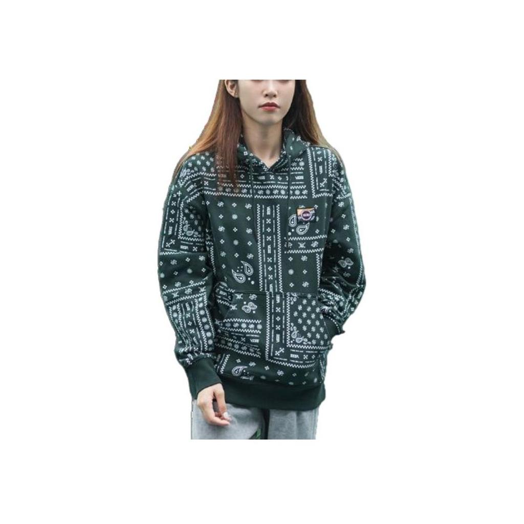 Vans Спортивный пуловер с капюшоном и цветочным принтом кешью, мужская толстовка с капюшоном, зеленый VN0A5H8DCX9