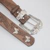 Ремень с горным хрусталем Декоративный пояс на талию Бабочка Кожаные ремни для женских джинсов