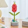 64 Styles Rose Flower Building Block Flower Eternal Bouquet Prickly Pear Model Plant Decoration Educational Toy For Kids Gift