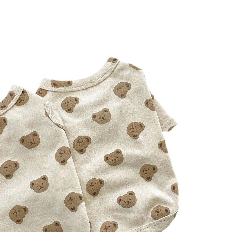 Одежда для весны и осени Нижняя рубашка для домашних животных Тедди Собака Большой медведь Кошка Померанский шпиц Йоркширский шнауцер Маленький щенок Одежда