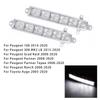 Pair LED Daytime Running Fog Light For Citroen C3 Berlingo Peugeot 9802795580