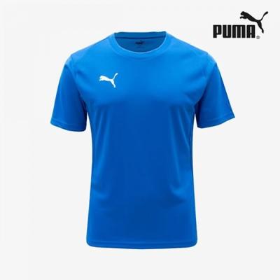 Galleria Puma Team Goal Мужская футболка S Round с коротким рукавом синяя