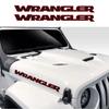 Чехол на капот автомобиля Наклейки на двигатель Для Wrangler JK JL TJ YJ Unlimited Sahara DIY Аксессуары для тюнинга Виниловые наклейки на капот