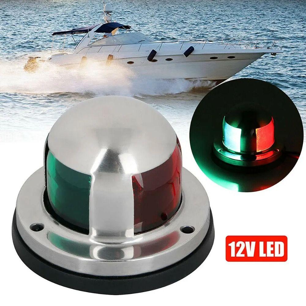 Yacht Navigation Signal Light MotorBoat Boat Signal Lamp Practical Red Green Sidelight