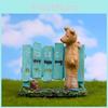 Small Dog Fence Sea Lion Resin Garden Ornament For Succulents And Scene Decor