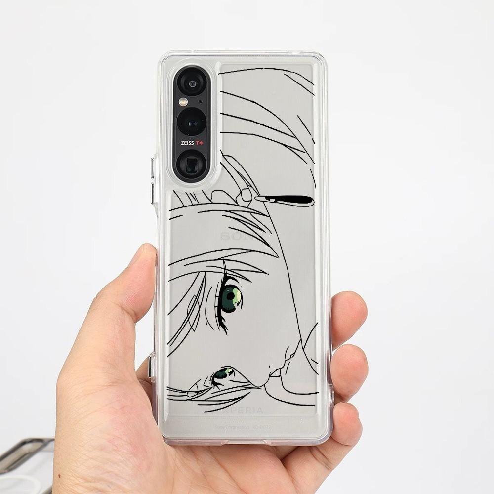 """Фрирен""" Жесткий прозрачный чехол для телефона Sony Xperia 1 V VI VII VIII Xperia 5 V Xperia 10 V VI VII / Ударопрочный чехол Sony