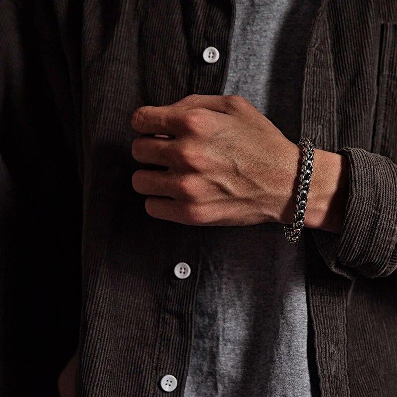 HX европейский и американский модный легкий роскошный браслет, модный мужской индивидуальный толстый чешуя дракона, ретро-ювелирные изделия, подарок на день рождения