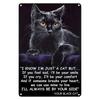 1pc If Your Feel Sad, I'll Be Your Smile Vintage WallDecoration Encouragement From Cats Original Vintage Design Art Print Poster