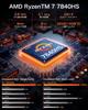 Мини-ПК GMKtec Nucbox K6 Gaming AMD Ryzen 7 7840HS Windows11pro Mini 32GB DDR5 1TB PCIe AMD Radeon Мини-ПК ПК, (16 ГБ 2) 5600 МГц, 4.0 SSD, 2x2.5G