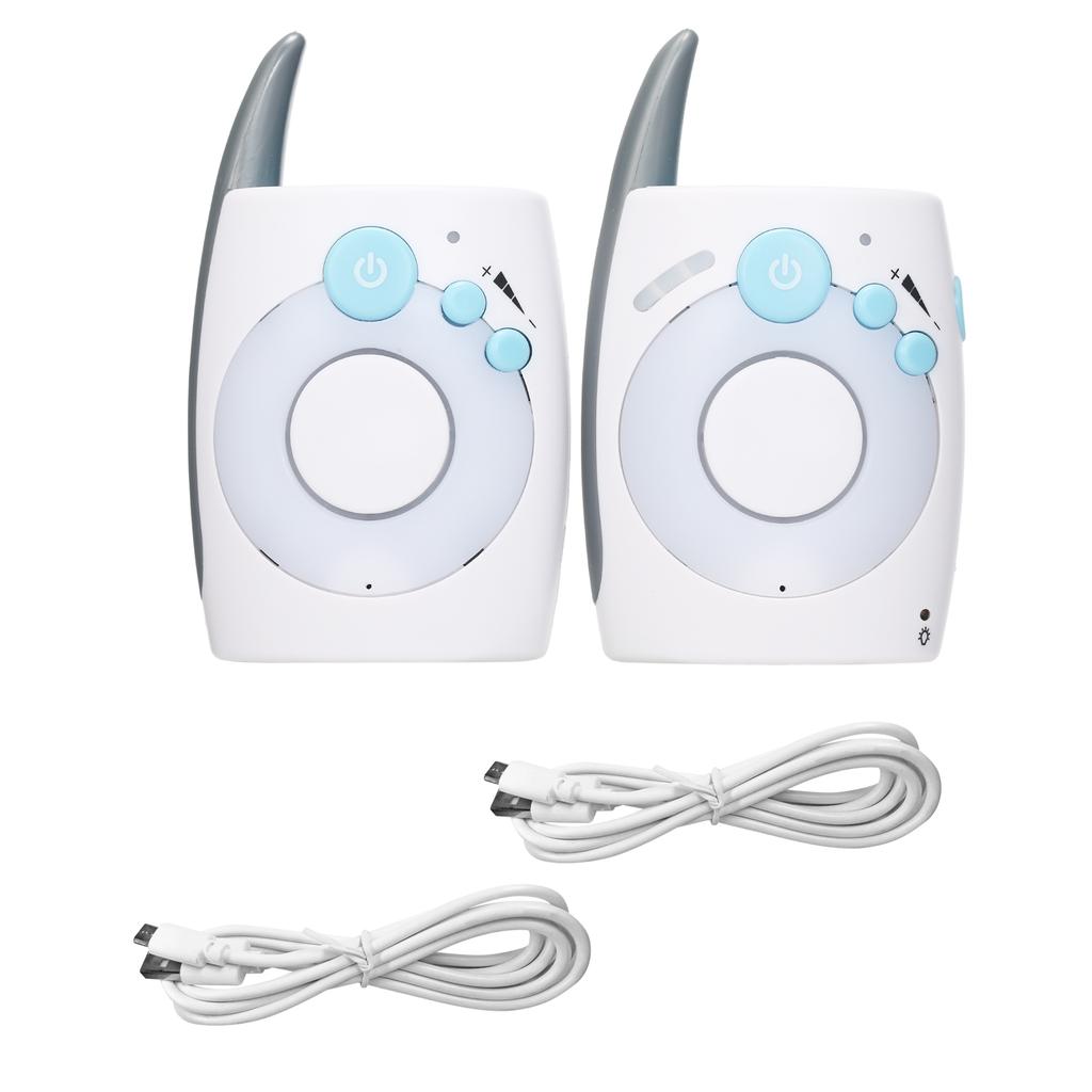 Portable 2.4GHz Wireless Digital Audio Baby Monitor Two Way Talk Crystal Clear Baby Cry Detector