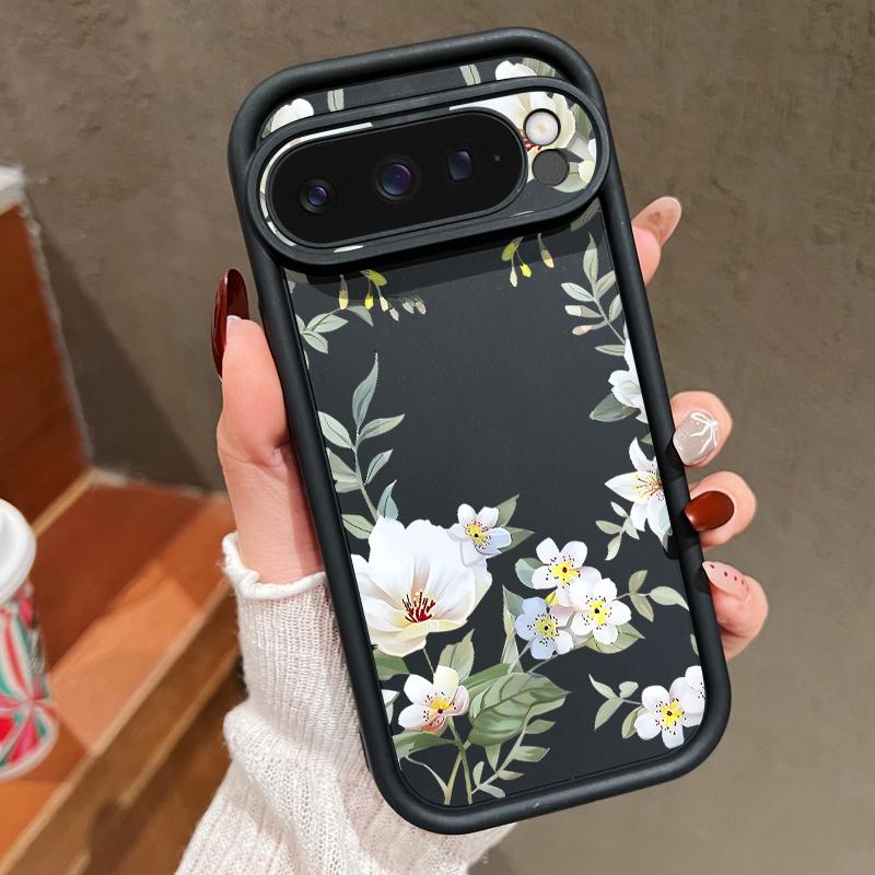 Мягкий противоударный чехол TPU с цветочным принтом для Google Pixel 9 Pro XL 8 Pro 8A, защитный матовый чехол для телефона