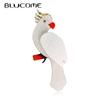Cute Vivid Bird Brooches For Women Handmade Custom Acrylic Winter Animal Design Pin Jewelry Accessories High Quality