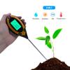 Soil Ph Meter Tester Soil Tester Ph Moisture Meter Temperature Sunlight Intensity Measurement Analysis Soil Acidity Test 4 In 1