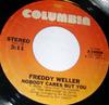 7inch Record FREDDY WELLER - Nobody Cares But You 310598 Columbia 1977 US Folk Used