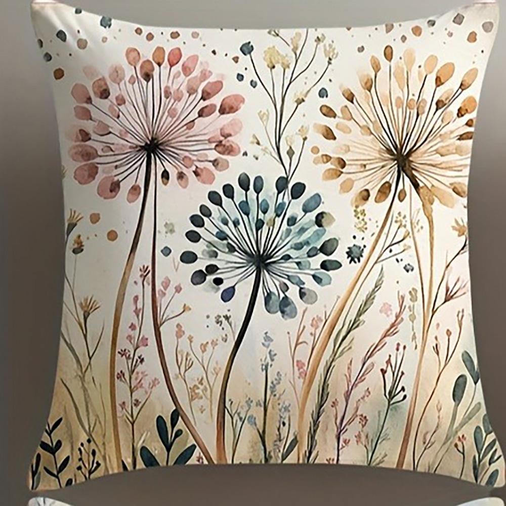 Наволочки с цветочным принтом «Одуванчик»: Добавьте прикосновение природы в свой дом Чехол на подушку для дивана Домашнее украшение комнаты