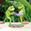 Frog Figurines Decor Versatile Creative Frog Statue Frog Collectible Figurine Resin Tabletop Ornaments for Home Office